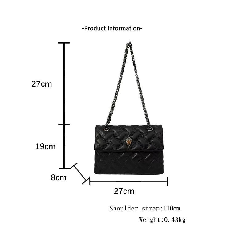Women's Large Capacity Plaid Rhombic Bag