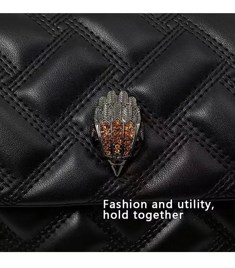 Women's Large Capacity Plaid Rhombic Bag