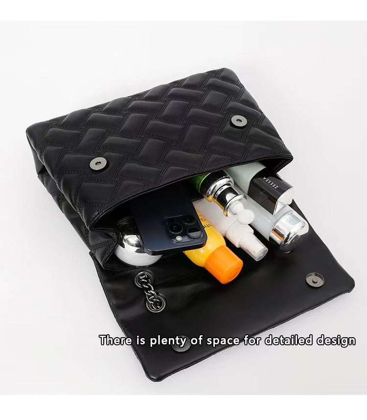Women's Large Capacity Plaid Rhombic Bag