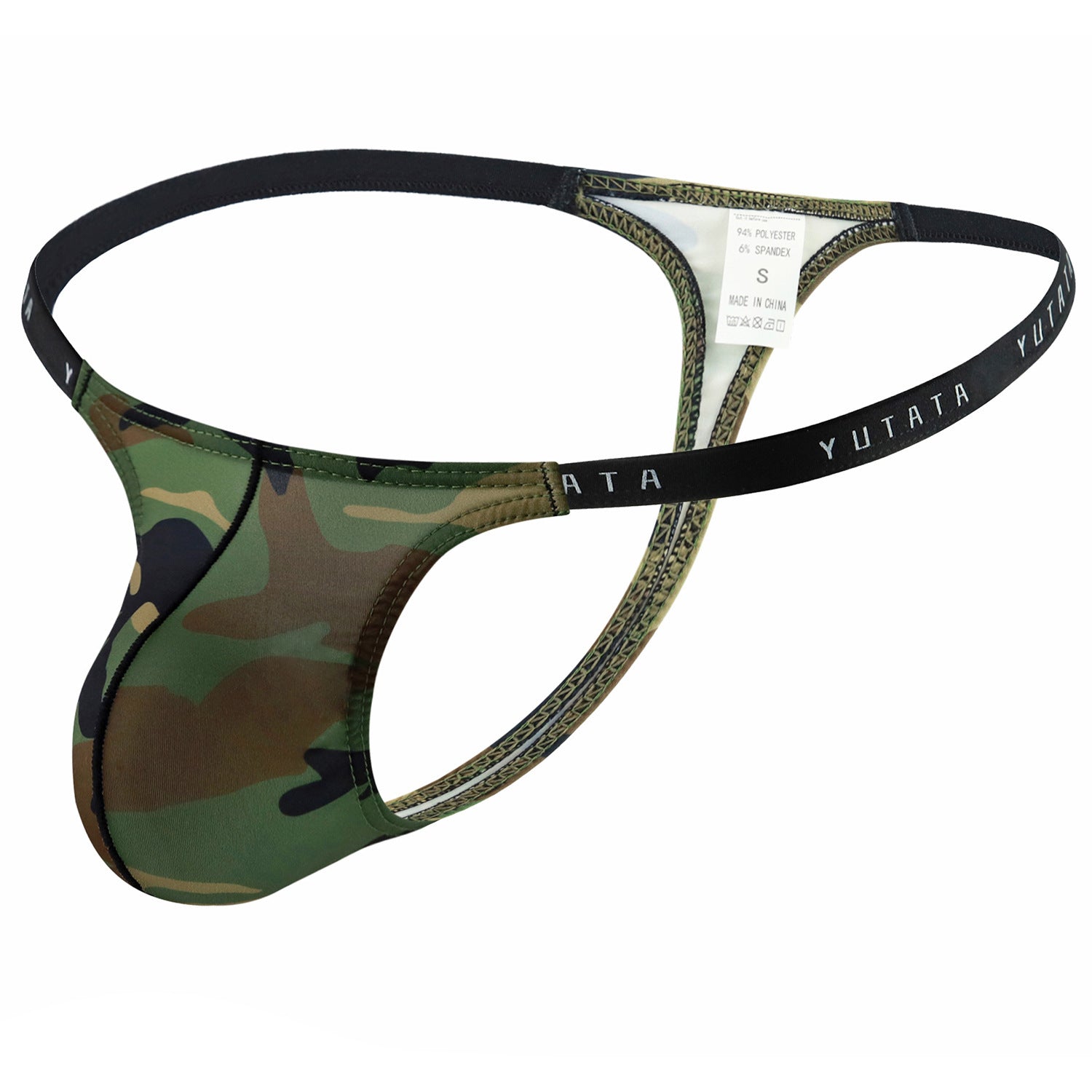 Men's Thong Bag U-convex Camouflage Underwear