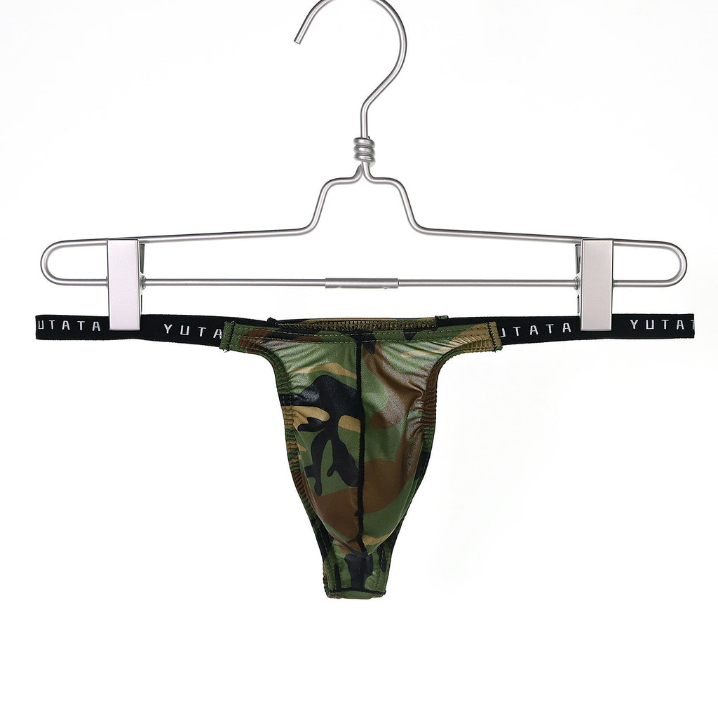 Men's Thong Bag U-convex Camouflage Underwear