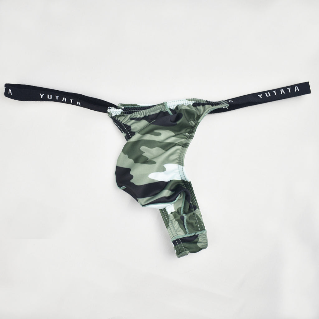 Men's Thong Bag U-convex Camouflage Underwear
