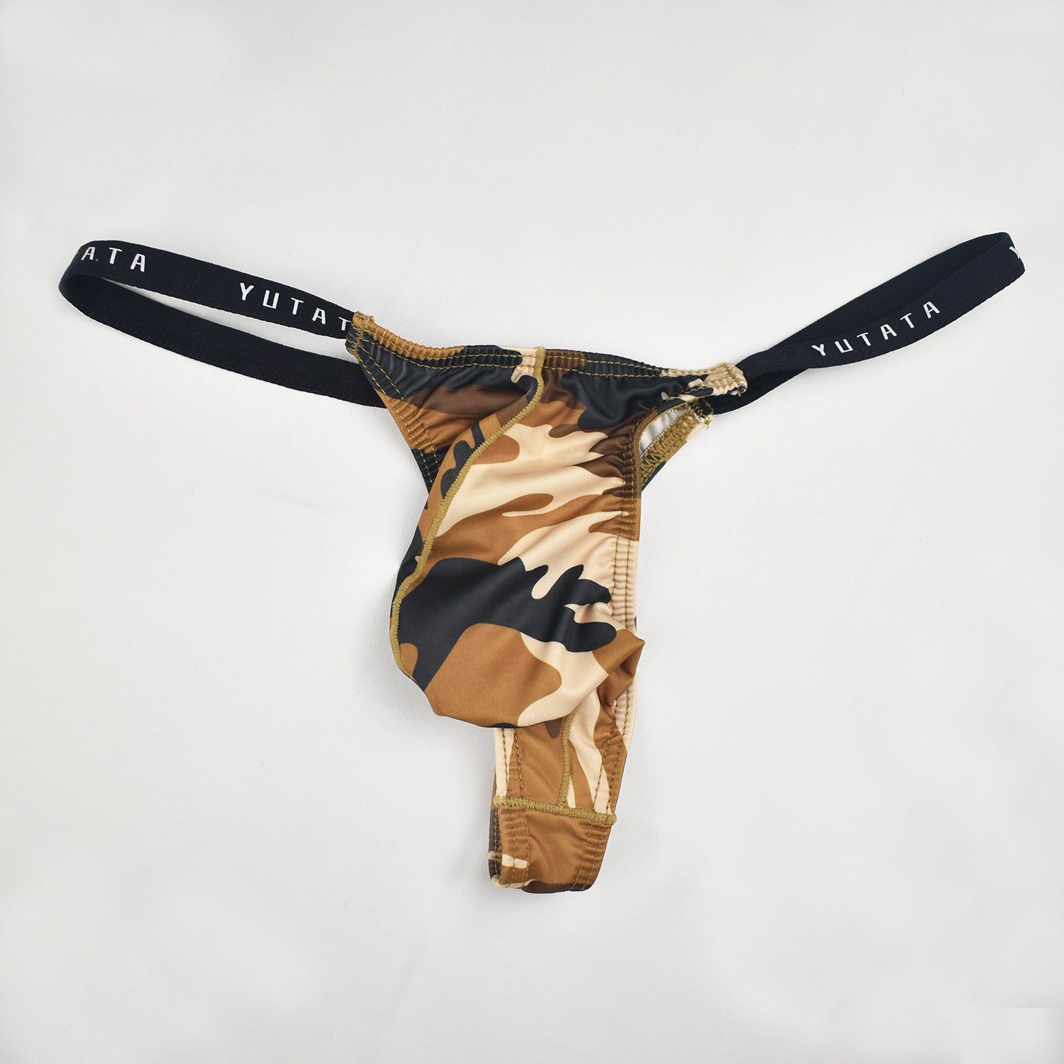Men's Thong Bag U-convex Camouflage Underwear