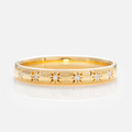 Simple Star Set Diamond Band