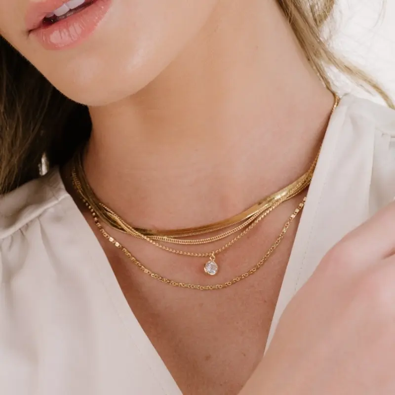All the Chains Layered Necklace