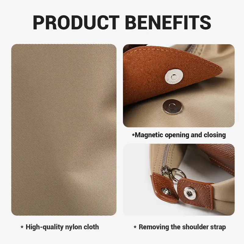 💗 30% Off Today 💗 Stylish, Lightweight Nylon Crescent Bag