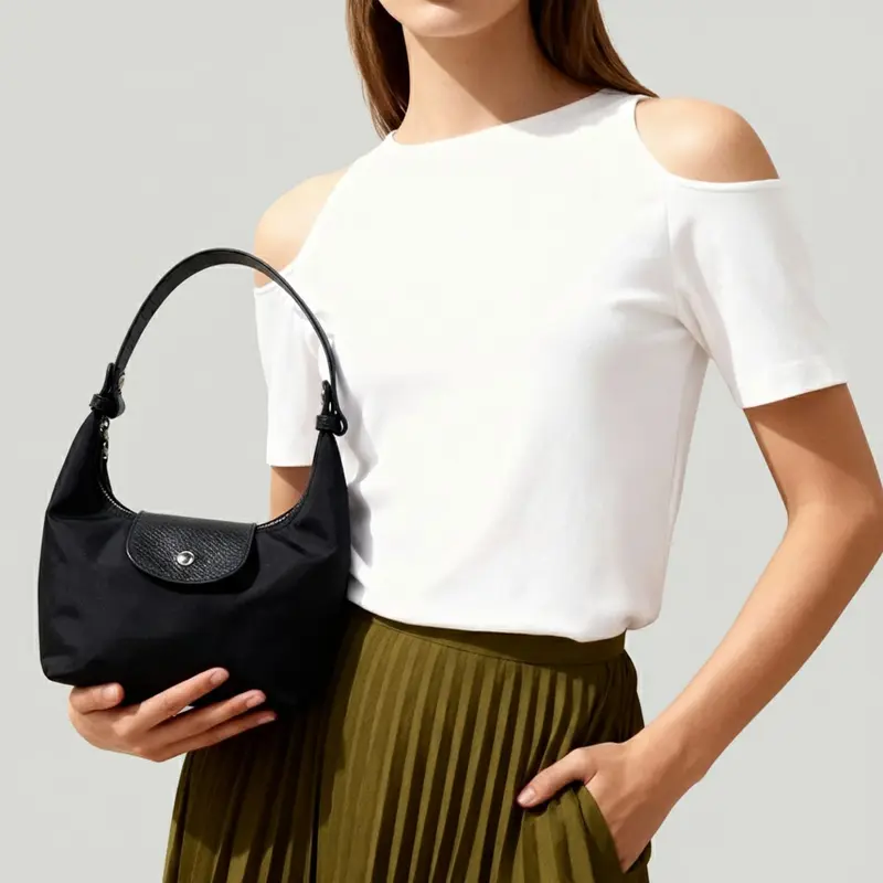 💗 30% Off Today 💗 Stylish, Lightweight Nylon Crescent Bag
