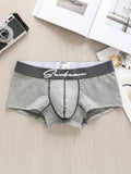 Men's Low-rise Pure Cotton Breathable Solid Color Sports Trendy Underwear