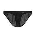 Men's Solid-Color Lightweight Mesh Low-Rise Sports Briefs With U-Convex Pouch