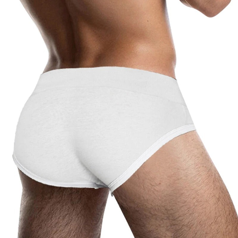 Mens Cotton Briefs Low Waist Bikini Panties Pouch Breathable Underwear