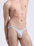 Sexy Low-rise Stretch Ice-silk Men's Briefs With An Enhancing Pouch