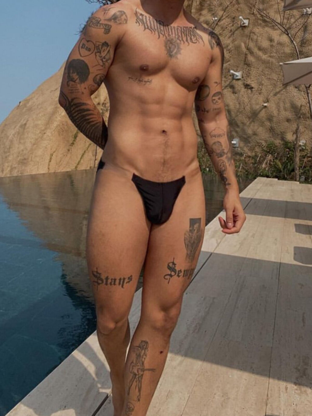 Sexy Men's Summer Modal Briefs with Sheer Waistband