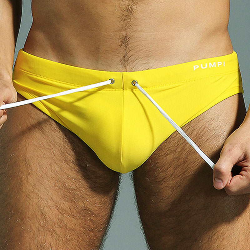 Men's Low-Rise Sexy Swim Briefs – Ideal for Hot Springs & Beach Vacations