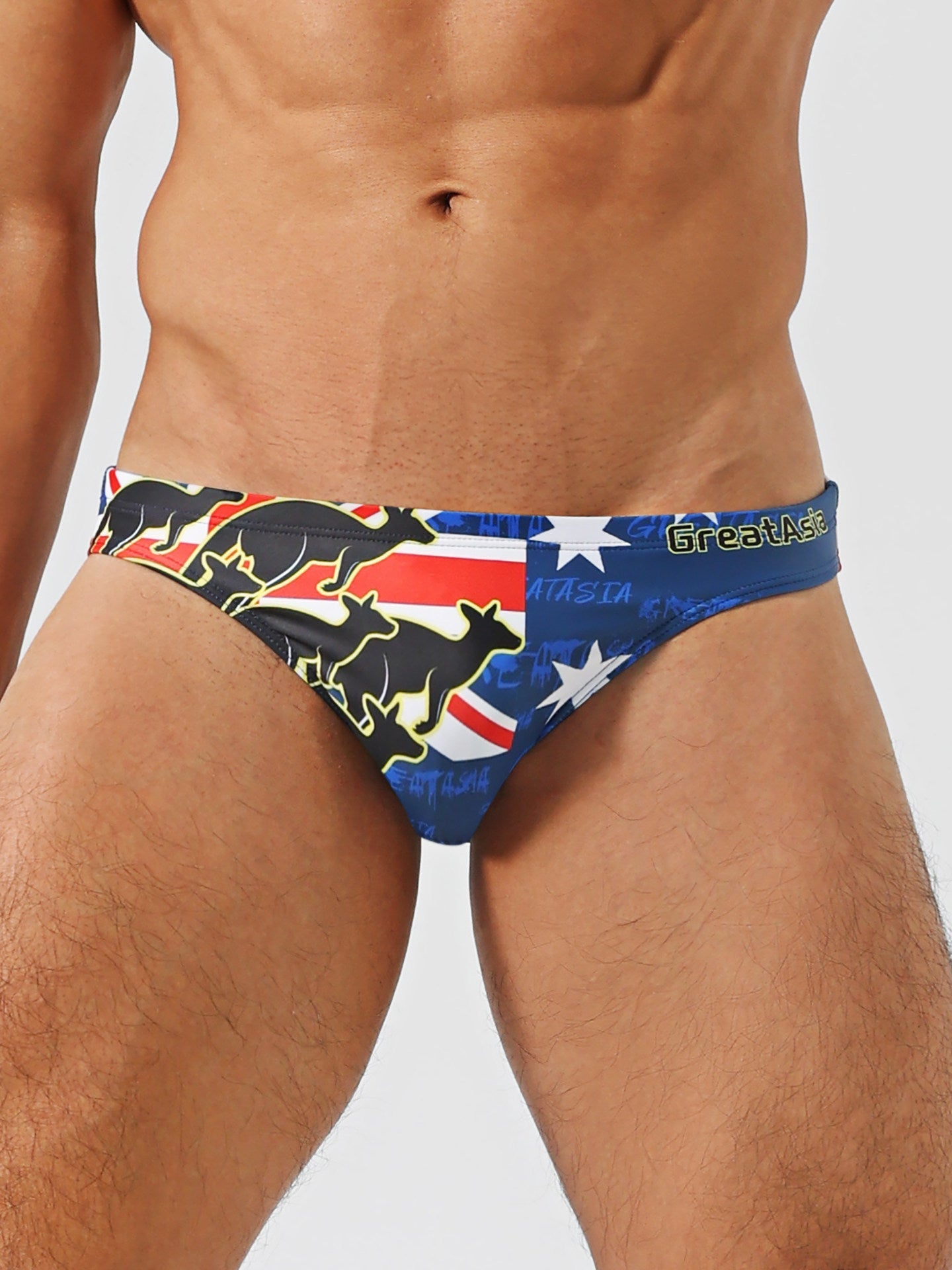 Men's Low-Rise Narrow-Side Printed Swim Briefs – 2026 Season