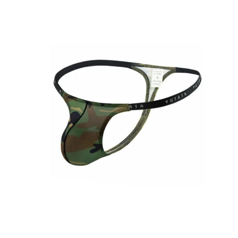 Men's Thong Bag U-convex Camouflage Underwear