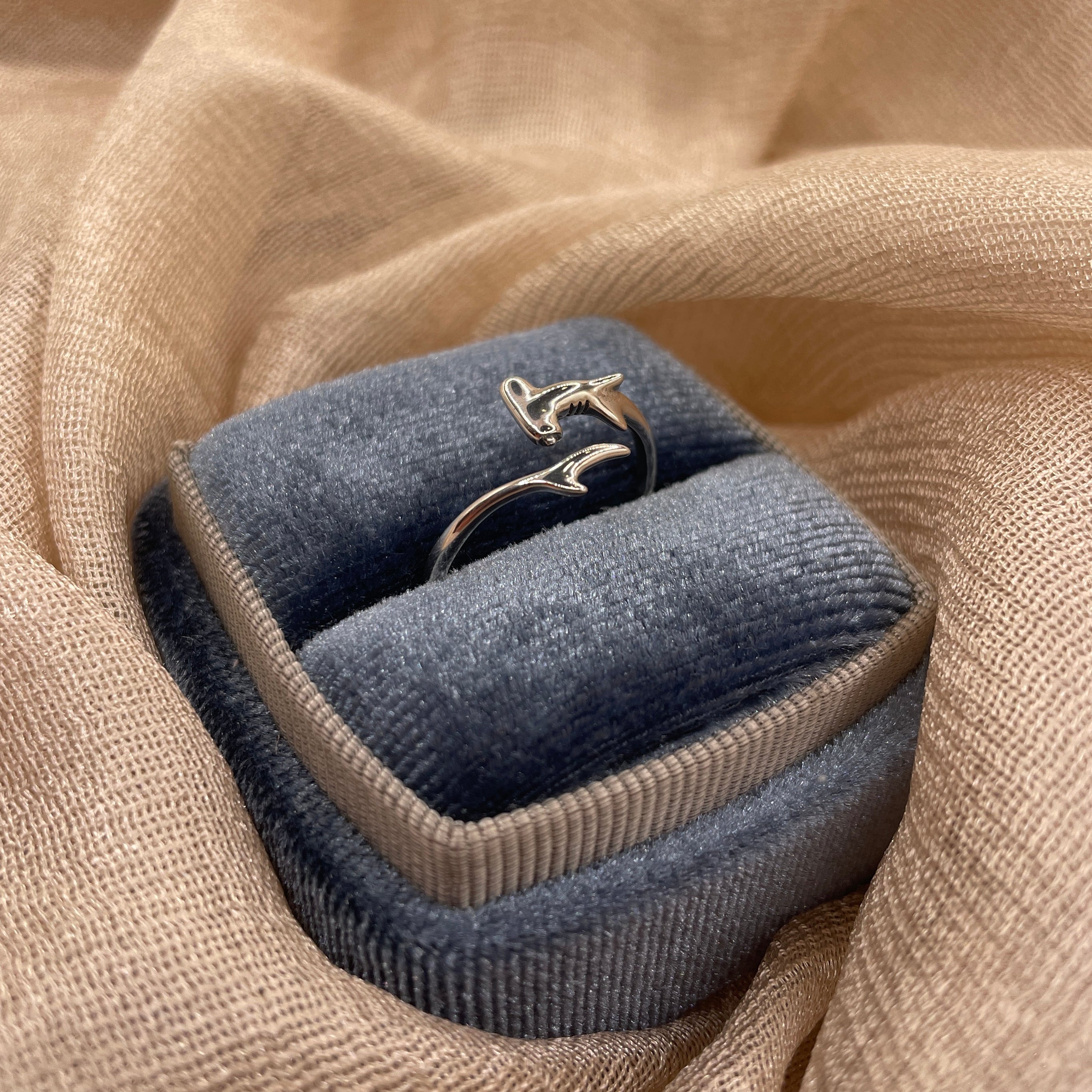 Hammerhead Shark 925 Sterling Silver Ring