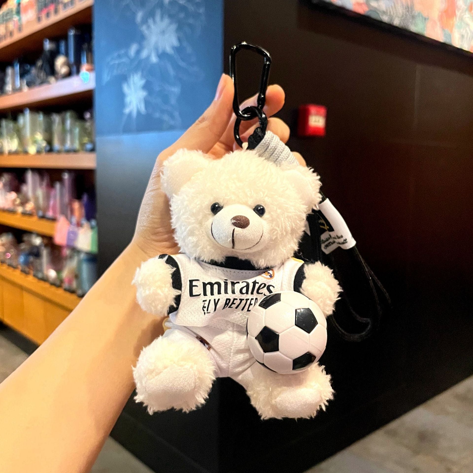 World Cup Football Teddy Bear Bag Charm